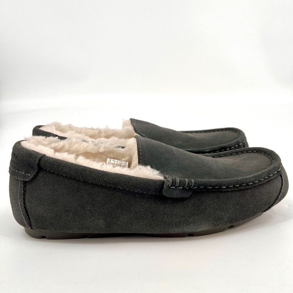 Koolaburra By UGG Suede Tipton slipper Size 9 Sting Gray Fax Bed Lining NWOB - Picture 3 of 9
